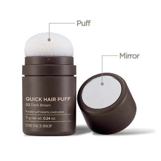 The Face Shop Quick Hair Puff 7g Natural Dark Light Brown