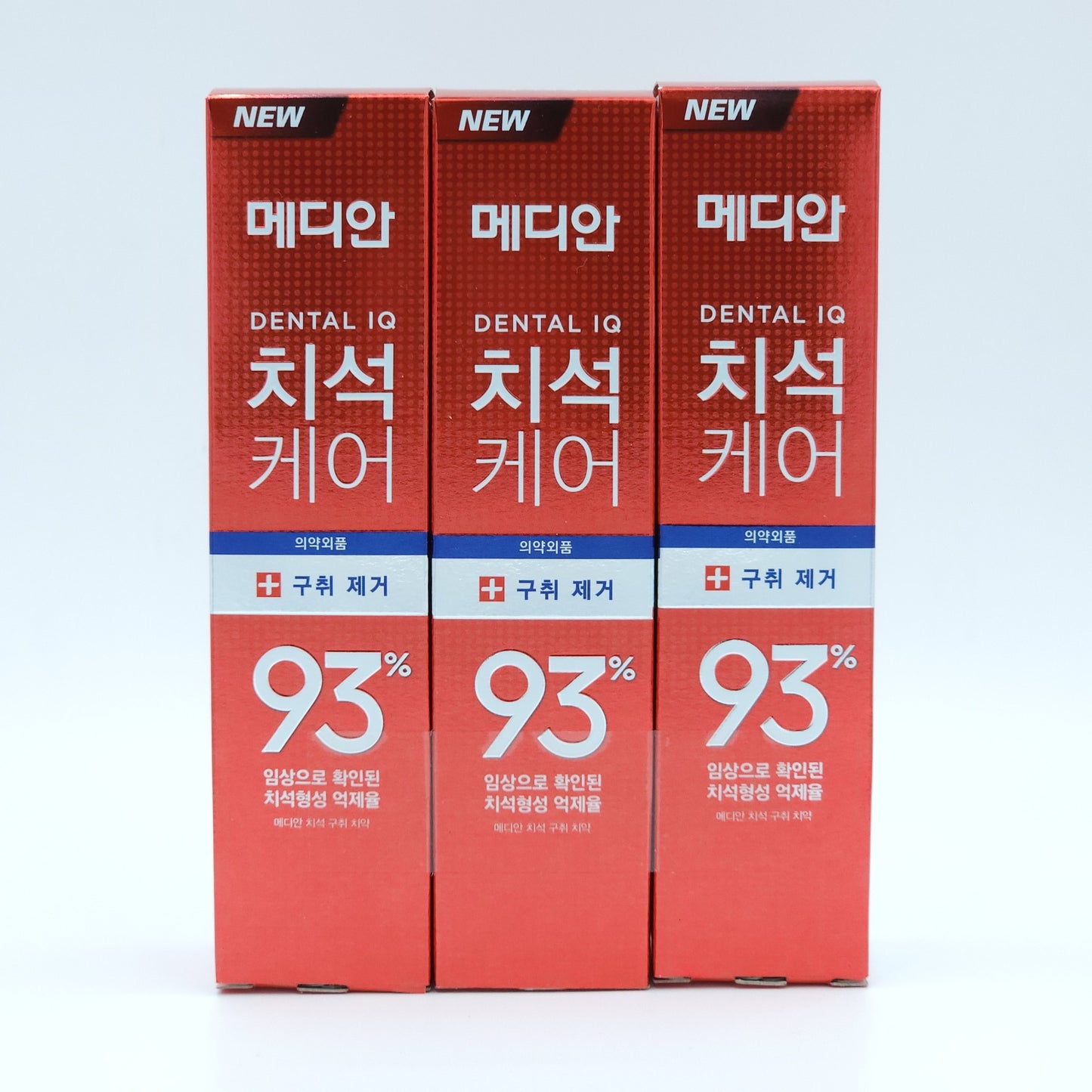 MEDIAN Dental IQ 93% Toothpaste 120g x 3ea 4 Type White Green Blue Red K-Beauty