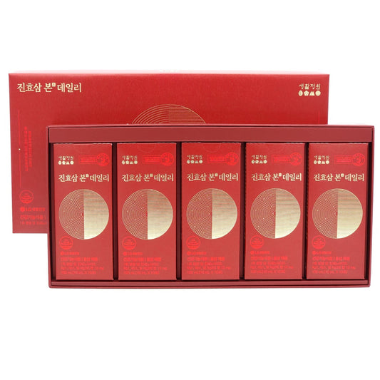 LG Vital Garden Jin Hyo Sam Bon Daily 10ml x 50pcs Red Ginseng K-Beauty