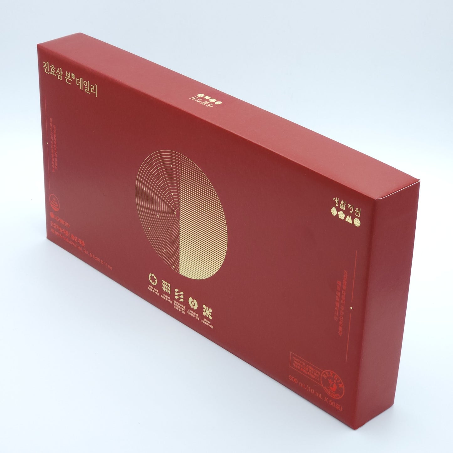 LG Vital Garden Jin Hyo Sam Bon Daily 10ml x 50pcs Red Ginseng K-Beauty