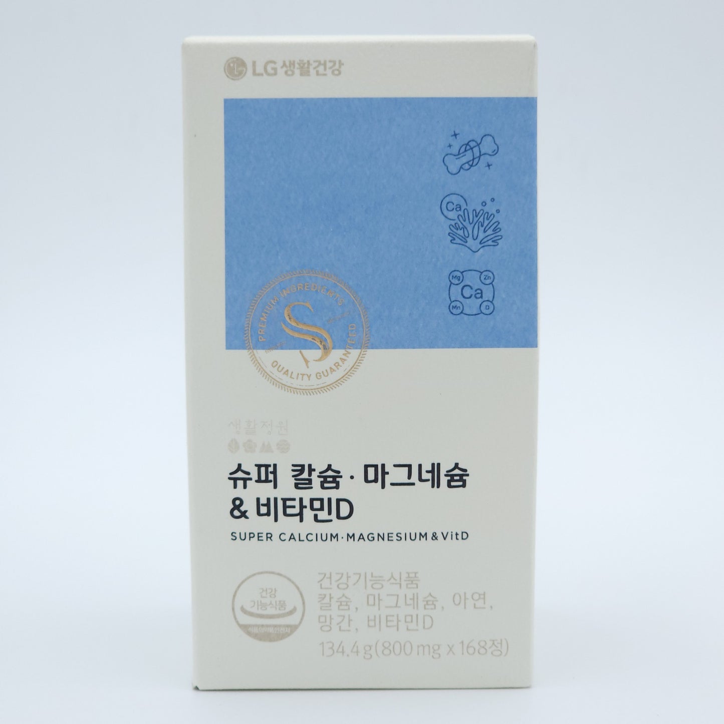 LG Life Garden Super Calcium Magnesium & Vitamin D 800mg x 168 tablet K-Beauty