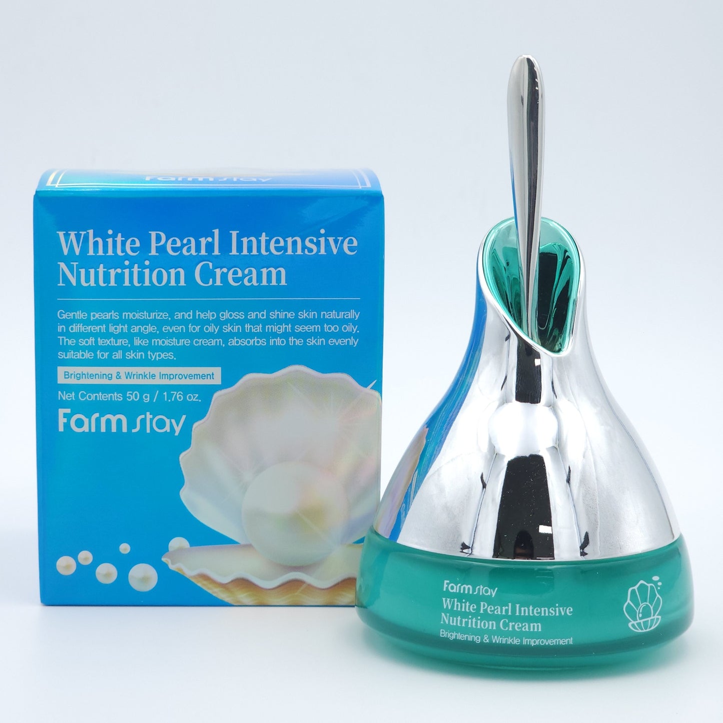 Farm Stay White Pearl Intensive Nutrition Cream 50g Anti Wrinkle K-Beauty