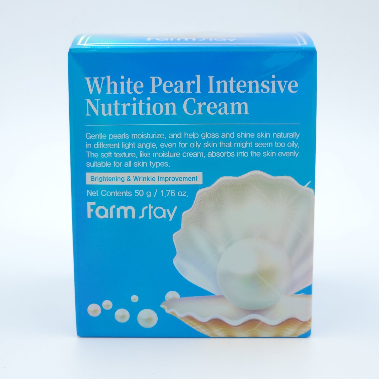 Farm Stay White Pearl Intensive Nutrition Cream 50g Anti Wrinkle K-Beauty