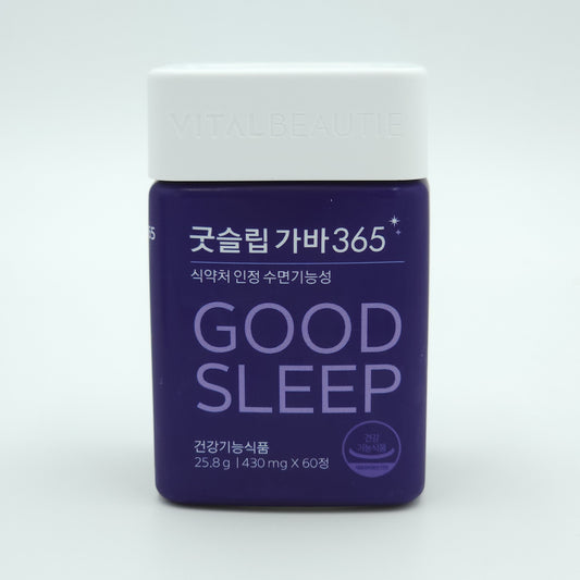 VITALBEAUTIE Good Sleep GABA 365 430mg x 60 Tablets K-Beauty