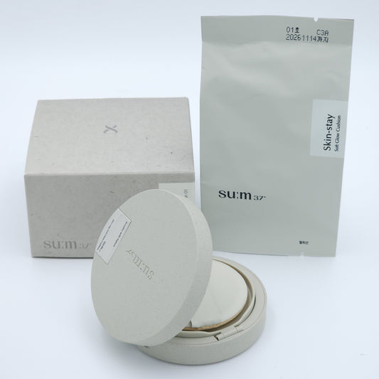 SU:M37 Skin-Stay Soft Glow Cushion #01 Light Beige (Expiration Date : 2026/11/14)
