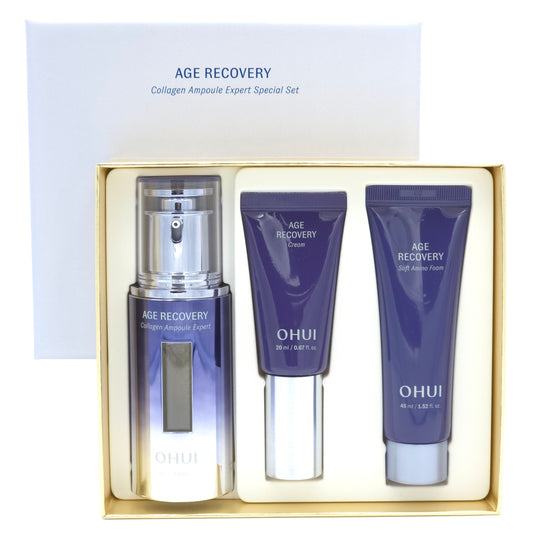 OHUI Age Recovery Collagen Ampoule Expert Special Set Anti Aging Skincare Set