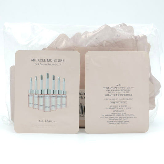O HUI Miracle Moisture Pink Barrier Ampoule 777 2ml x 60pcs Hydrating Barrier Care