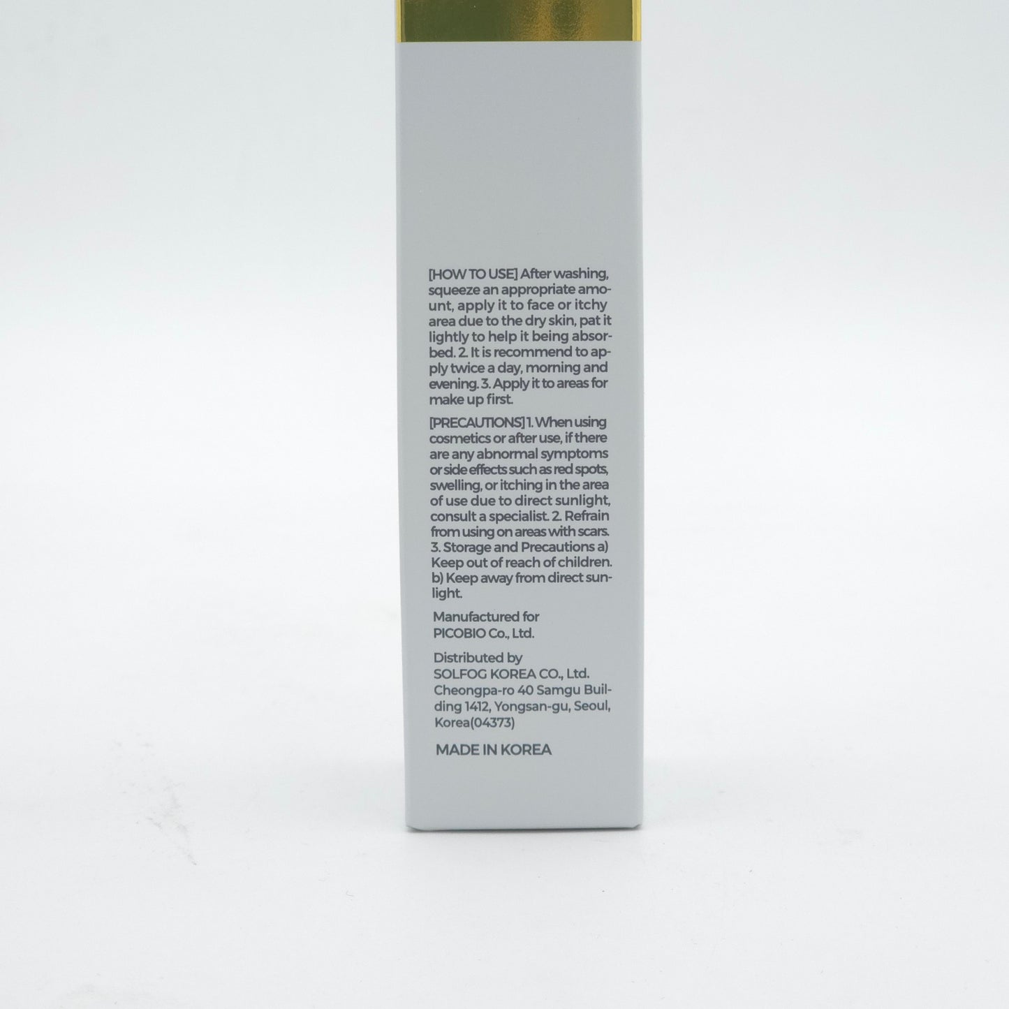 SOLFOG SoL-Ato24 Calming Moisture Cream 50ml Anti Itching Dry Skin K-Beauty