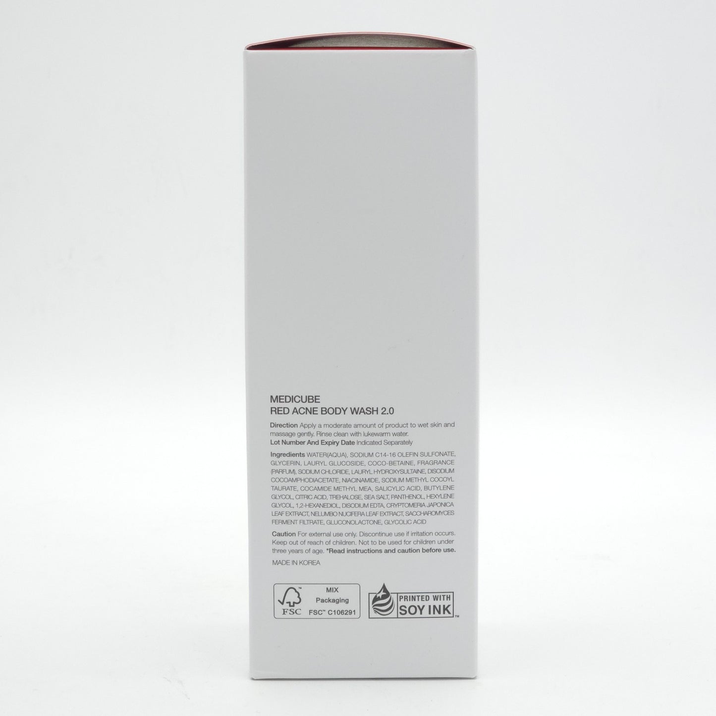 Medicube Red Acne Body Wash 2.0 400g Low pH Hydrating