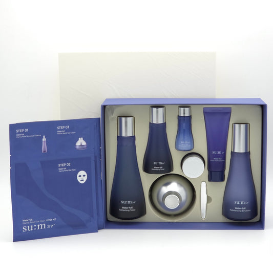 SU:M37 Water-Full 3pcs Special Set 8 Items Deep Hydration Soothing Care