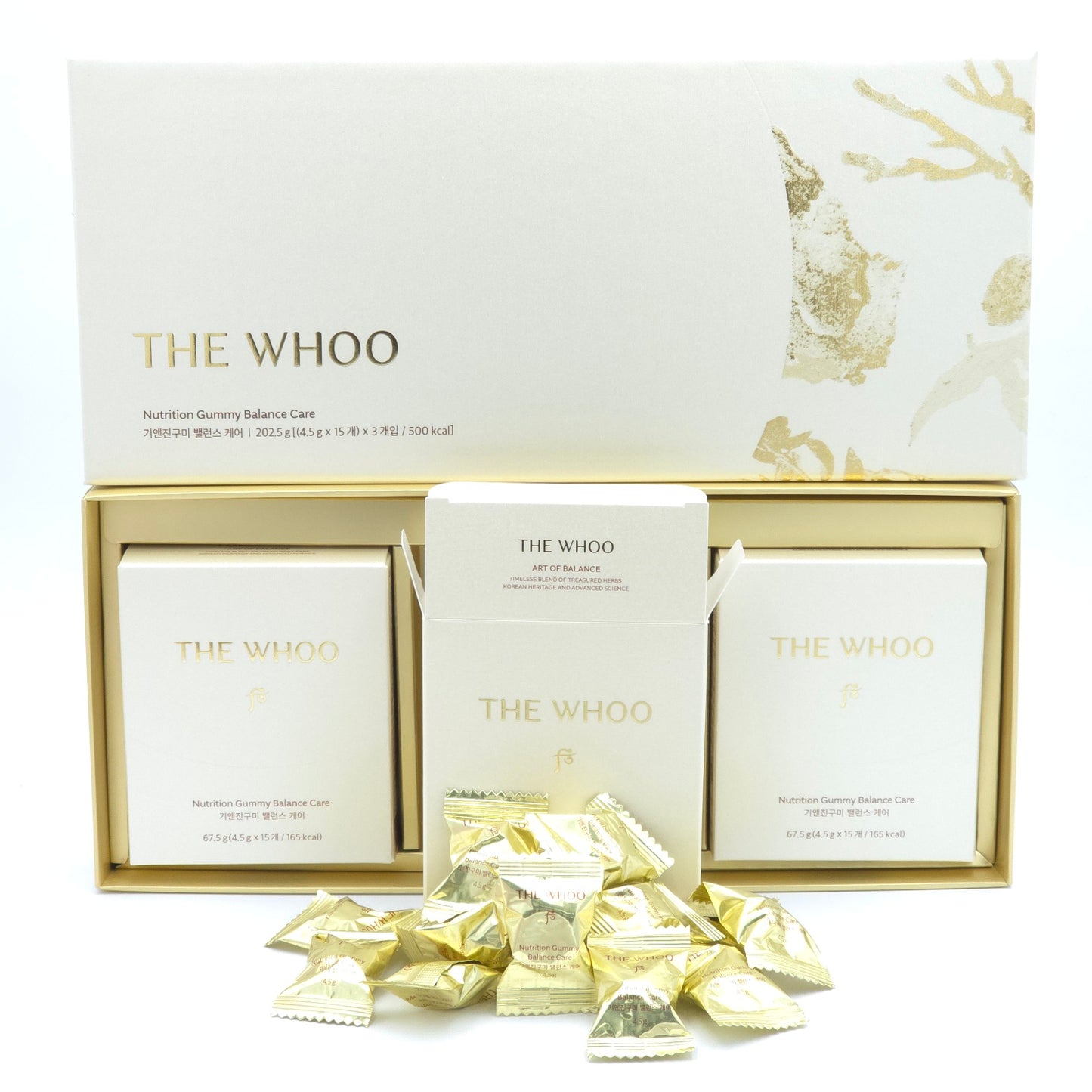 THE WHOO Nutrition Gummy Balance Care Set 202.5g (4.5g x 15ea) x 3 box K-Beauty