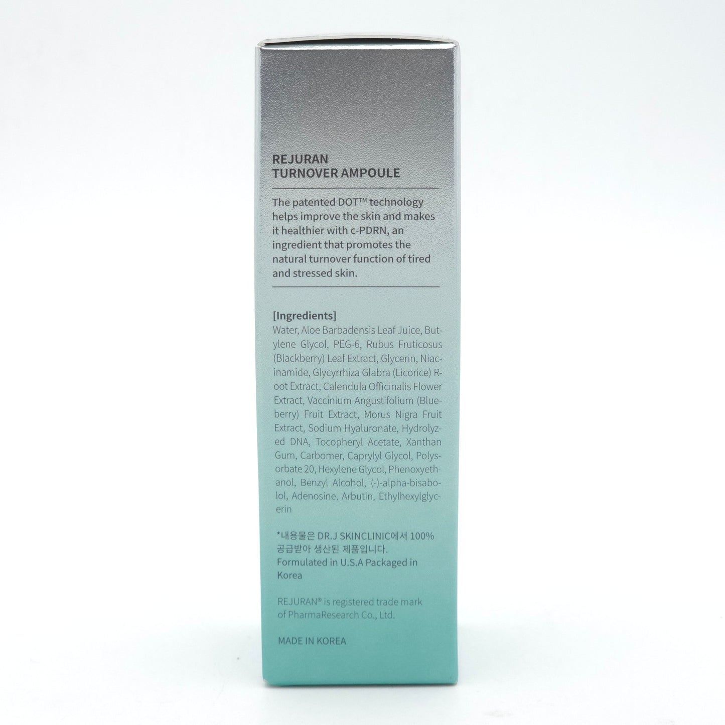 REJURAN Turnover Ampoule 10ml Elasticity Moisturizing K-Beauty