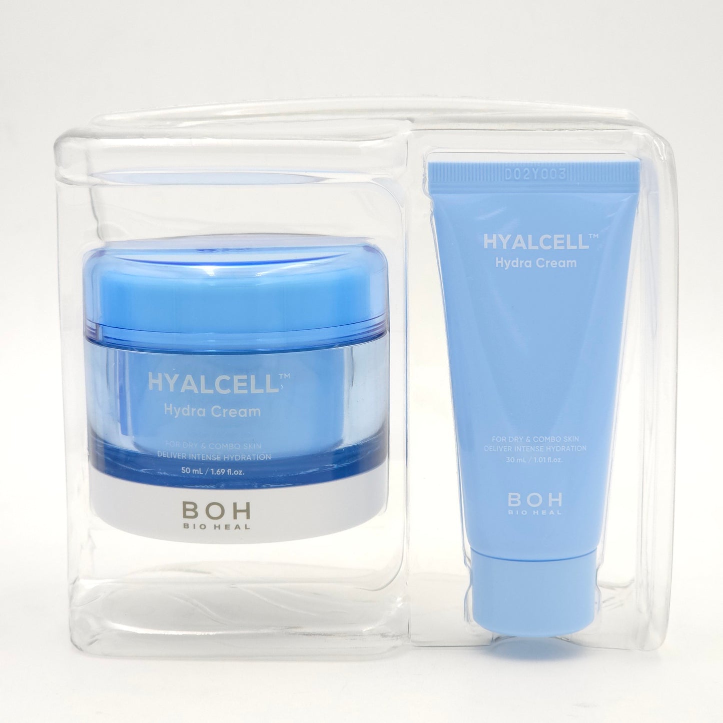 BIOHEAL BOH Hyalcell TM Hydra Cream Set 50ml + 30ml Moisturizing K-Beauty