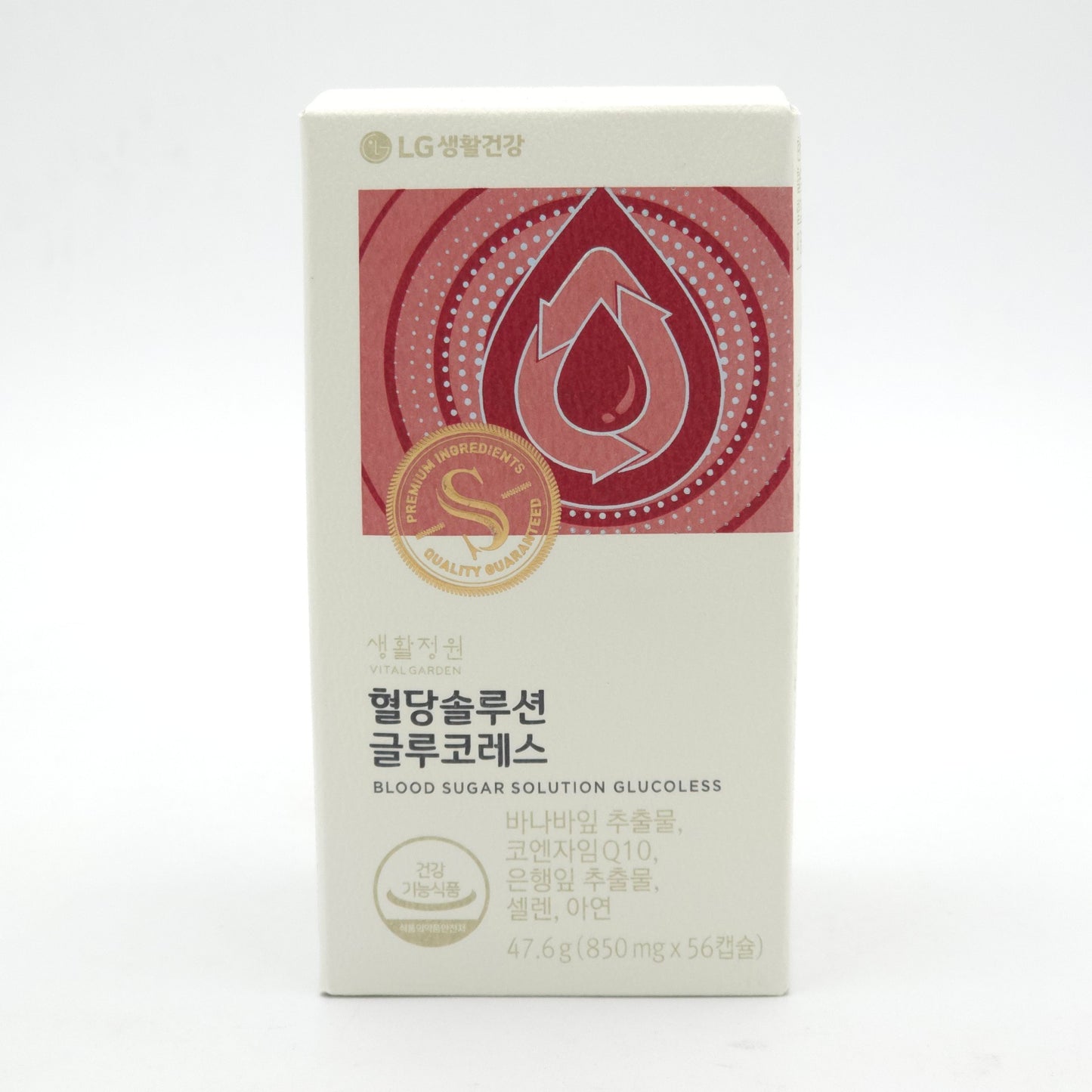 LG Vital Garden Blood Sugar Solution Glucoless 850mg x 56 Capsule K-Beauty