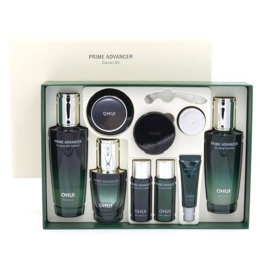 O HUI Prime Advancer De-aging 4pcs Special Set 9 Items Firming Moisture K-Beauty