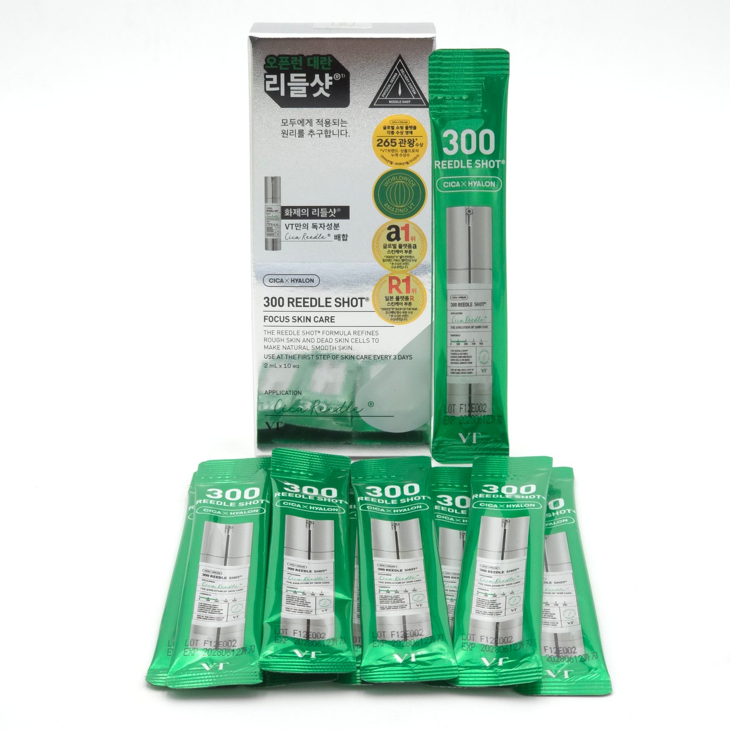 VT Reedle Shot 300 2ml x 10pcs Original Moisturizing K-Beauty