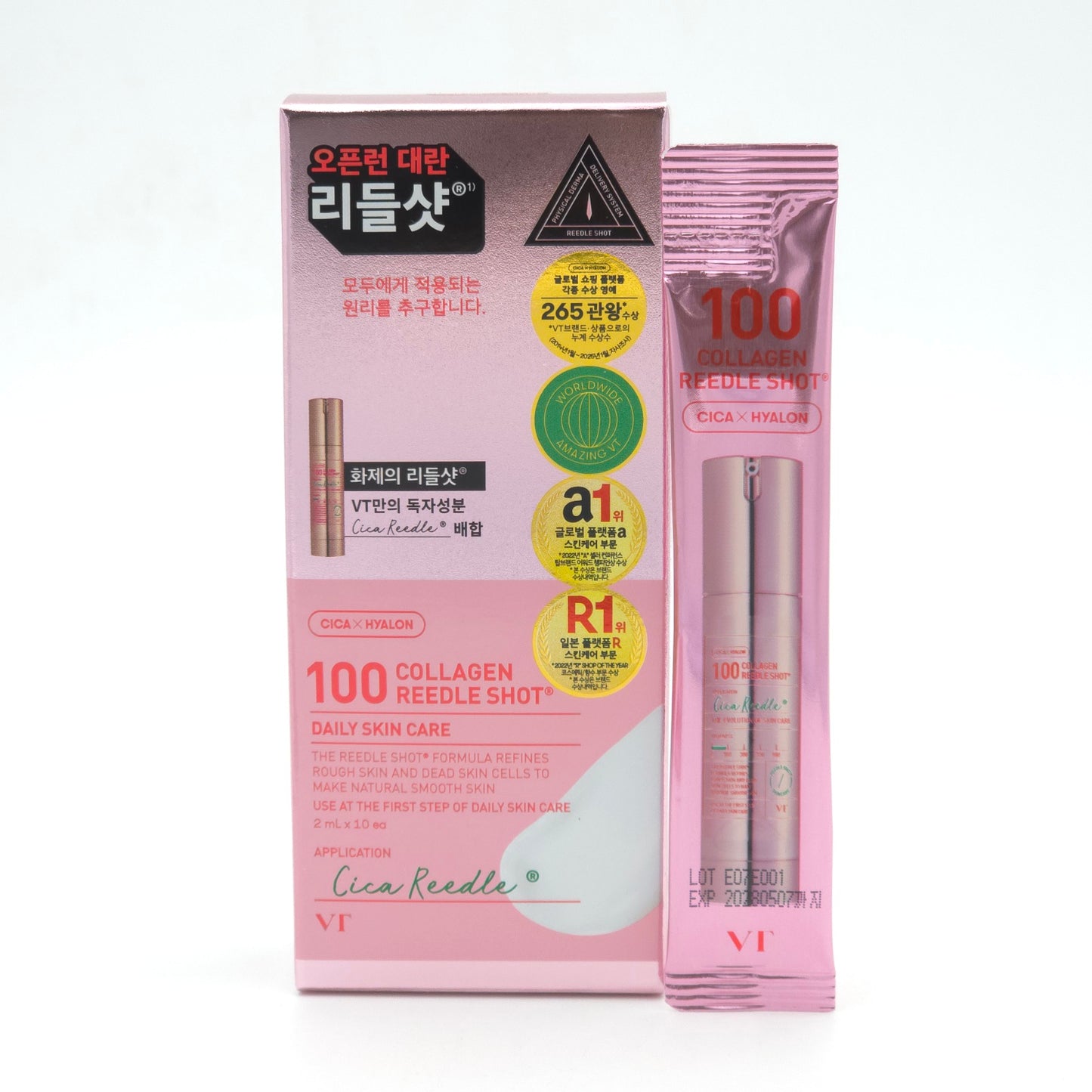 VT Collagen Reedle Shot 100 2ml x 10pcs Firming Elasticity K-Beauty