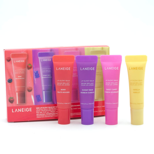 LANEIGE Mini Lip Glowy Balm Set 5g x 4ea Barry Gummy Bear Sweet Candy Vanilla K-Beauty