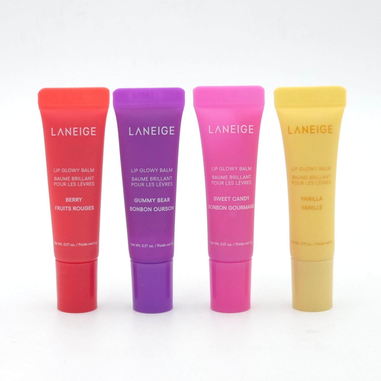 LANEIGE Mini Lip Glowy Balm Set 5g x 4ea Barry Gummy Bear Sweet Candy Vanilla K-Beauty