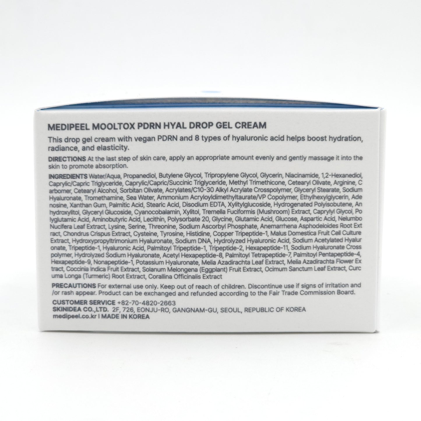 Medi Peel Mooltox PDRN Hyal Drop Gel Cream 50g Hydration Elasticity K-Beauty