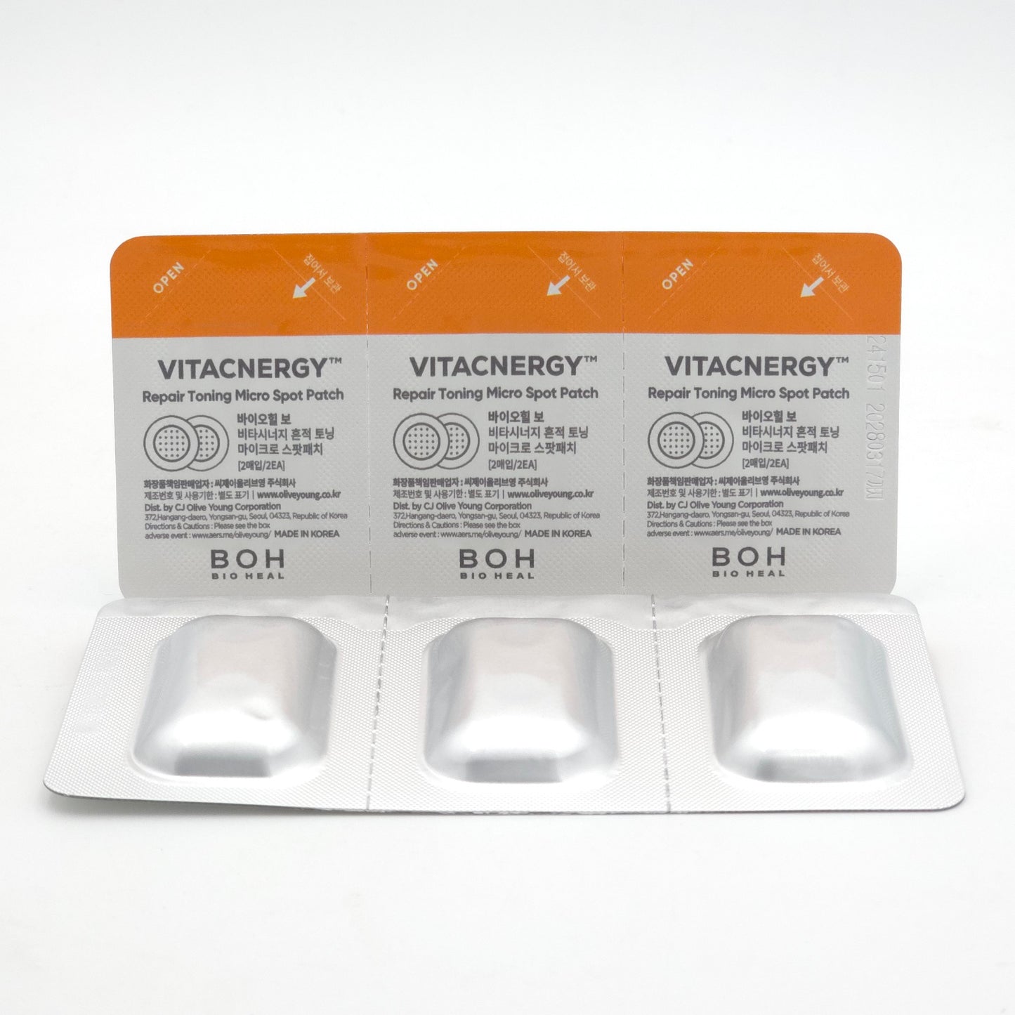 BIOHEAL BOH Vitacnergy Repair Toning Micro Spot Patch 12ea Spot Cover K-Beauty