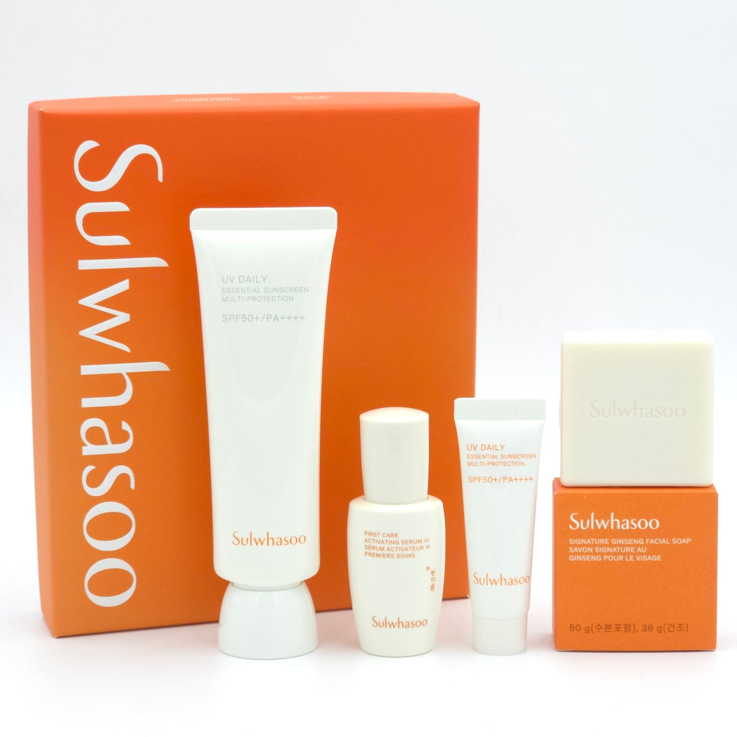 Sulwhasoo UV Daily Essential Sunscreen Set 4 Items SPF50 PA++++ K-Beauty