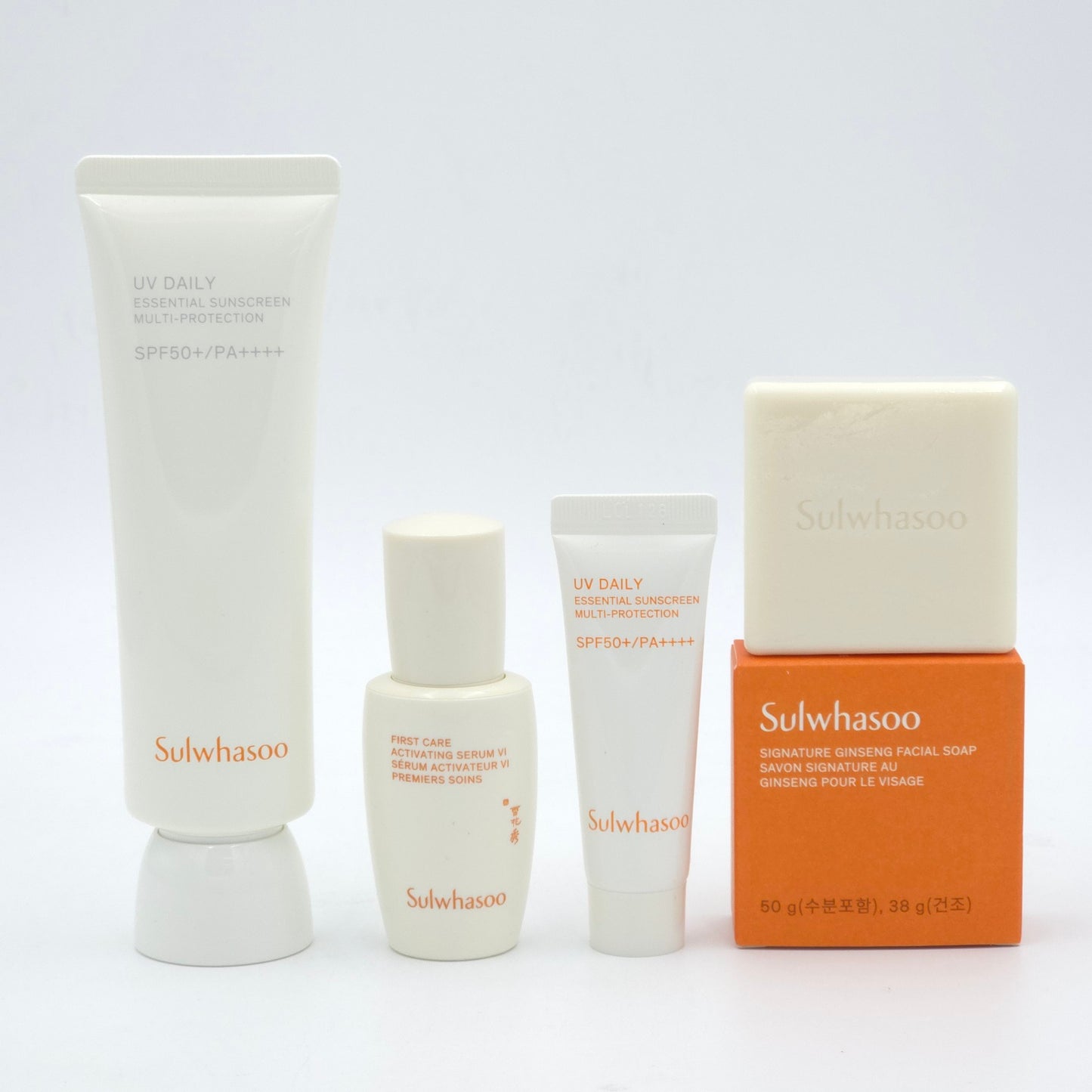 Sulwhasoo UV Daily Essential Sunscreen Set 4 Items SPF50 PA++++ K-Beauty
