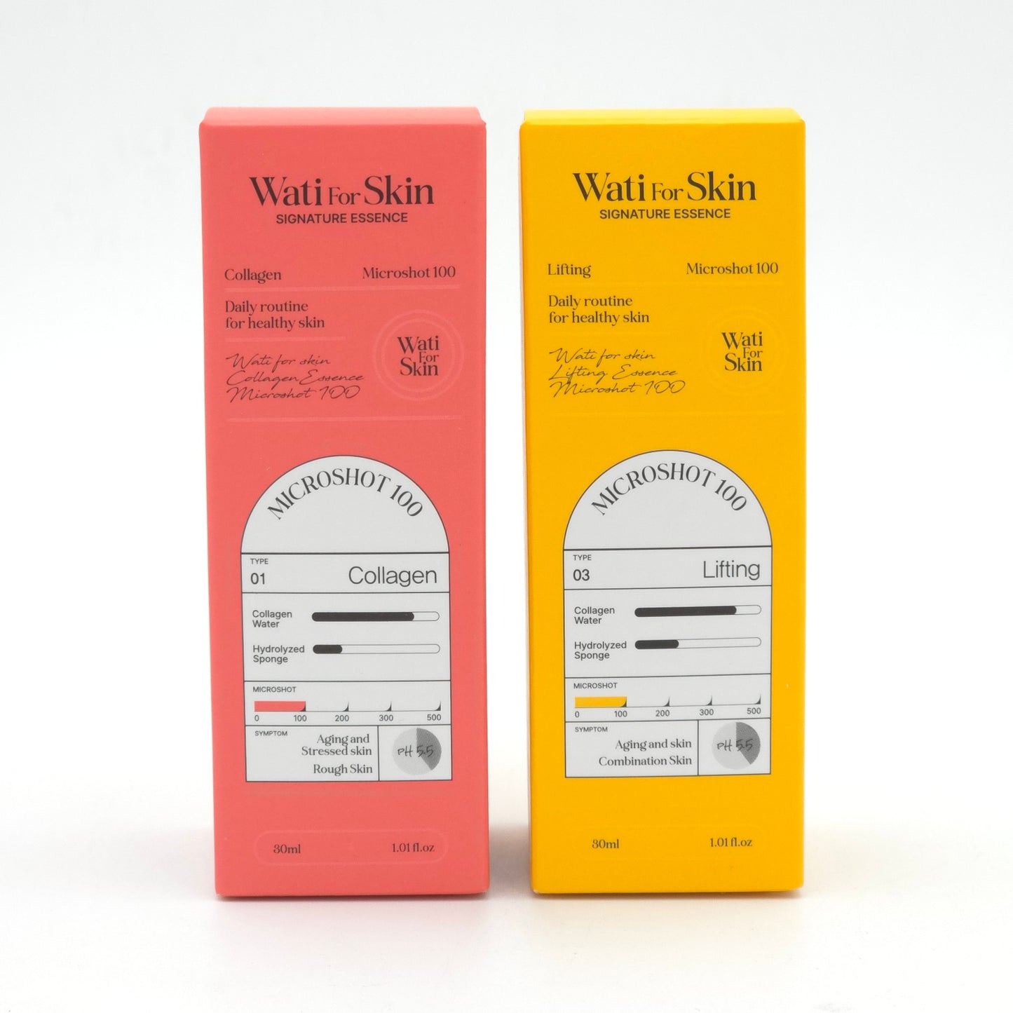 Wati For Skin Essence Microshot 100 Collagen 30ml Lifting 30ml Reedle Shot K-Beauty