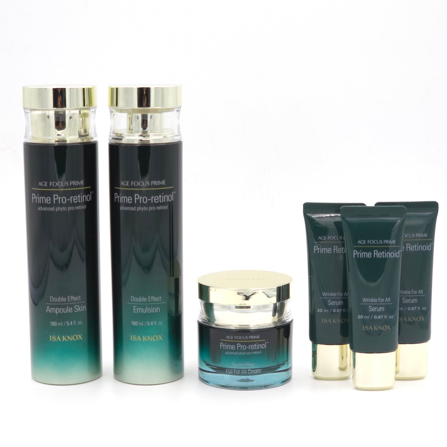 ISA KNOX Age Focus Prime Double Effect 3pcs Special Set 6 Items K-Beauty