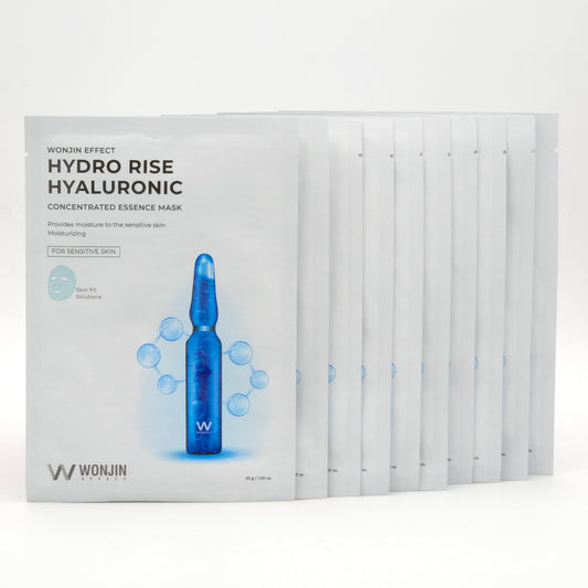 Wonjin Effect Hydro Rise Hyaluronic Concentrated Essence Mask 30g x10ea K-Beauty