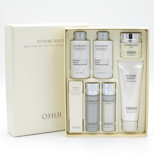 O HUI Extreme White Mela Toing Dark Spot Ampoule Essence Duo Set