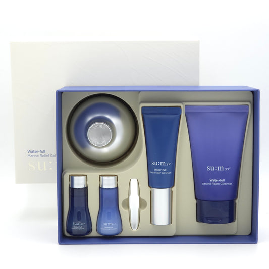 SU:M37 Water-full Marine Relief Gel Cream 120ml Special Set 5 Items K-Beauty