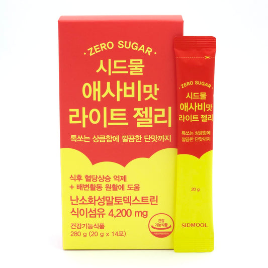 Sidmool Apple Cider Vinegar Light Jelly Zero Sugar Fiber 4200mg 14 Sticks