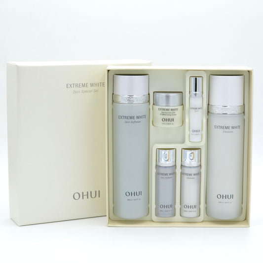 O HUI Extreme White 2pcs Special Set Skin Softener Emulsion Brightening