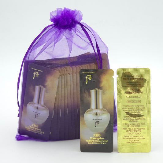 The history of Whoo Cheongidan Radiant Regenerating Gold Concentrate 1ml x 60pcs