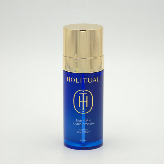 HOLITUAL Blue PDRN Double Ampoule 45ml Hydrating Elasticity Care Serum