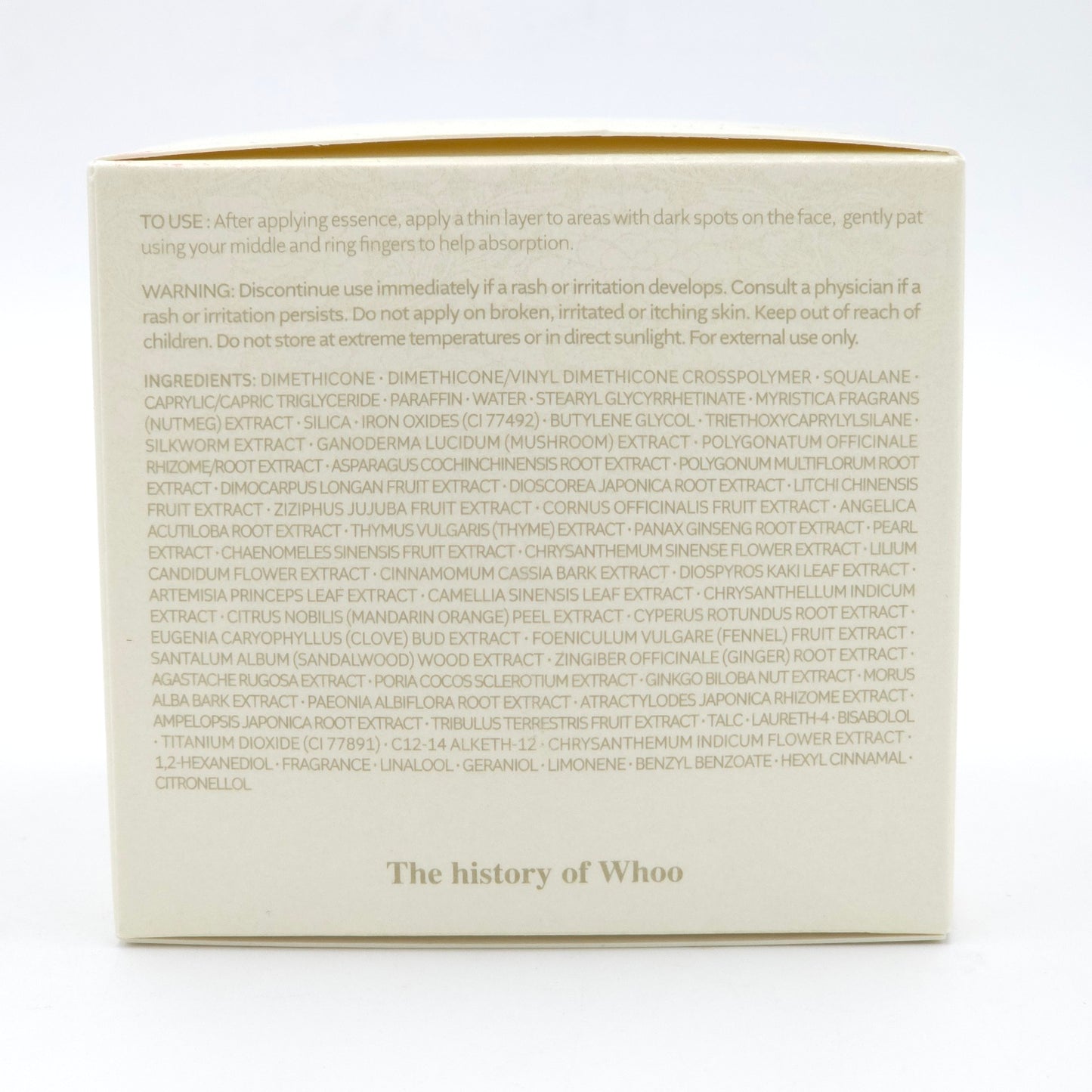 The history of Whoo Gongjinhyang Seol Radiant White Ultimate Corrector 50ml Brightening