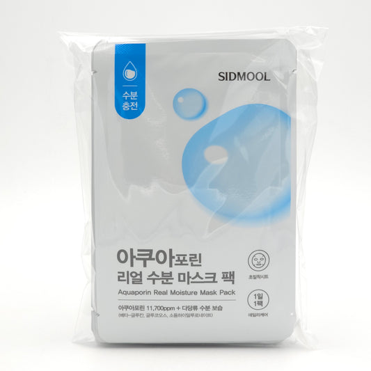 SIDMOOL Aquaporin Real Moisture Mask Pack 23ml x 10 Sheets