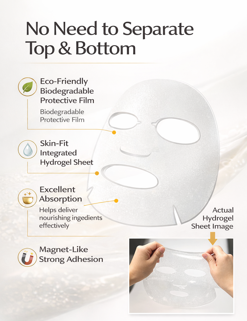 SIDMOOL Dual EGF Hydro Gel with Collagen Mask 24g x 5ea Elasticity K-Beauty