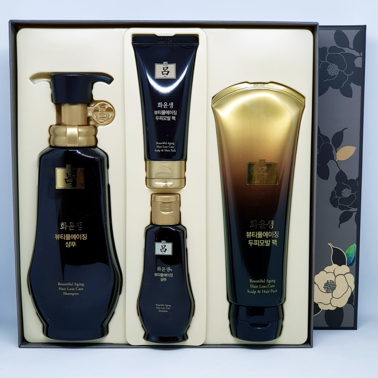 Amore Pacific Ryo Hwayoon Beautiful Aging Hair Loss Care Shampoo & Hair Pack Set