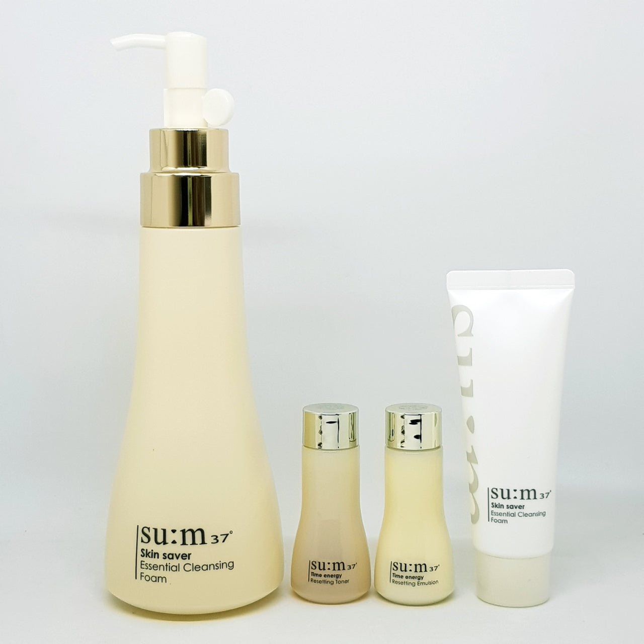 SU:M37 Skin Saver Essential Cleansing Foam Special Set 4 Items Cleanser Set