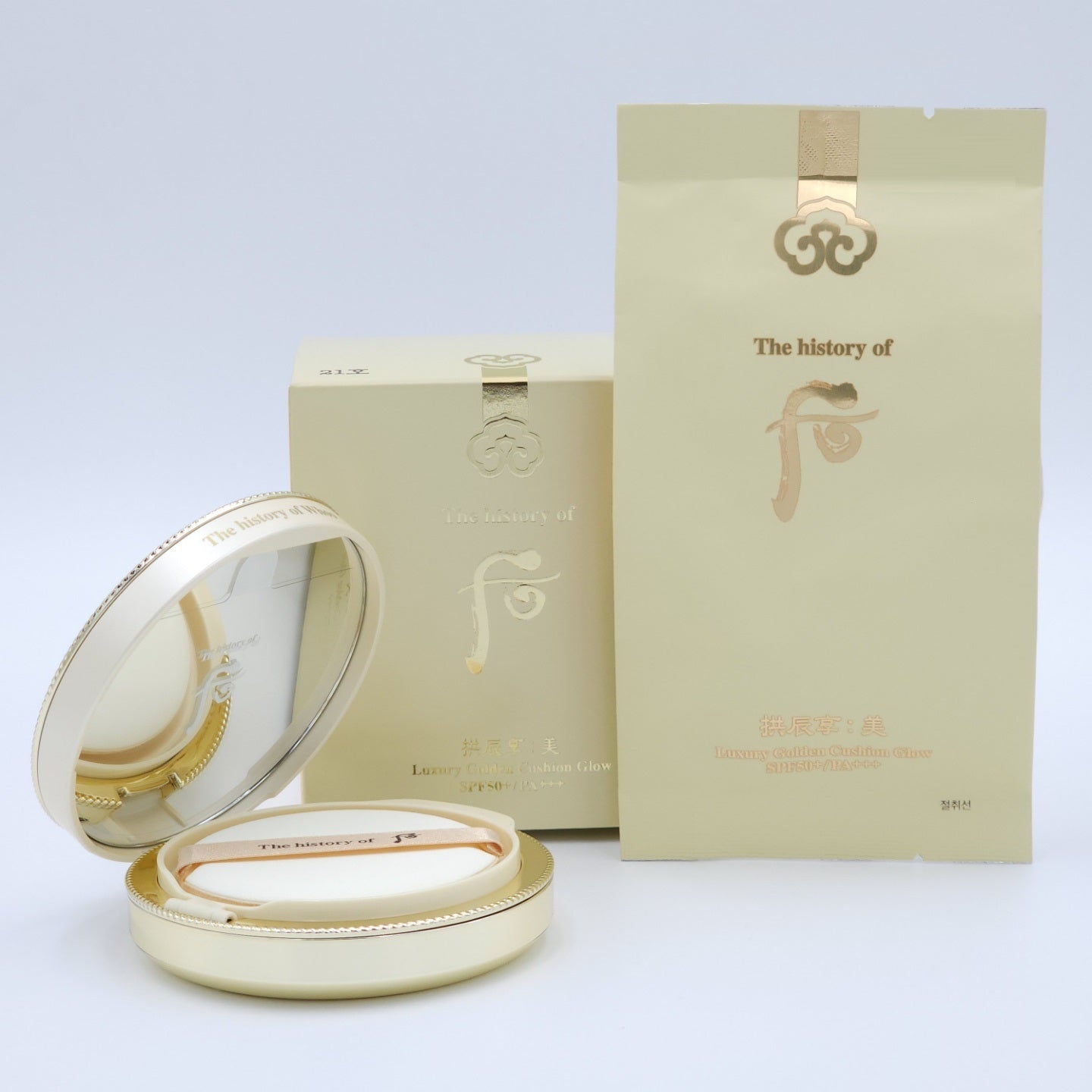 The History of Whoo Gongjinhyang Mi Luxury Golden Cushion Glow SPF50+ PA+++