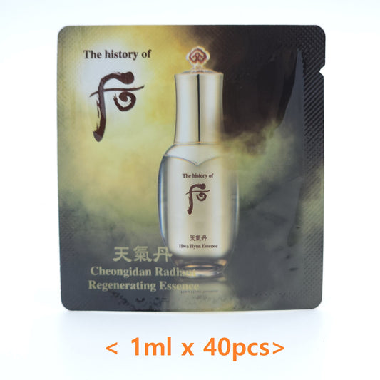 The history of Whoo Cheongidan Radiant Regenerating Essence 1ml x 40pcs Luxury Anti-Aging Sample