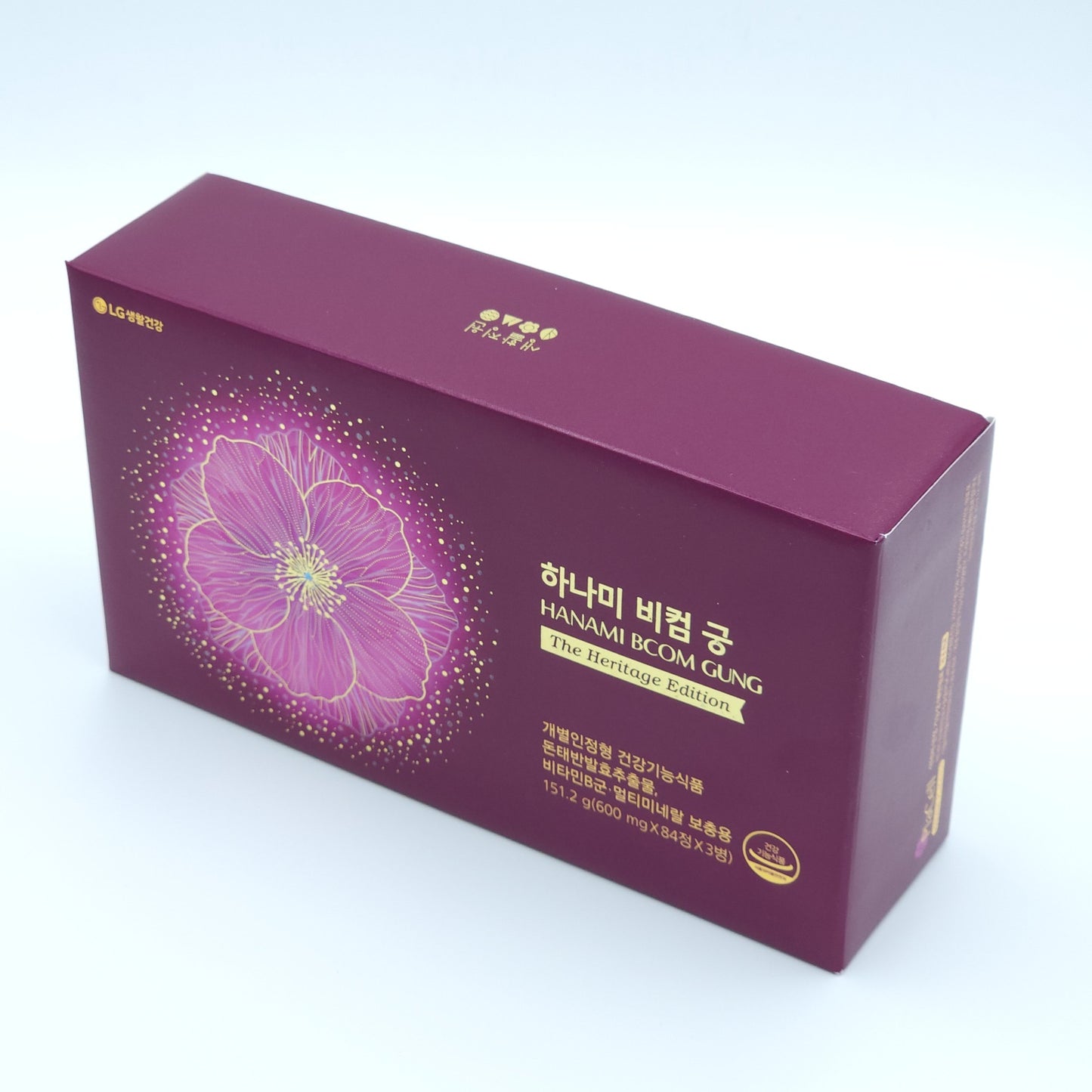LG Life Garden Hanami Bcom Gung 600mg x 84 Tablets x 3 Bottles K-Beauty