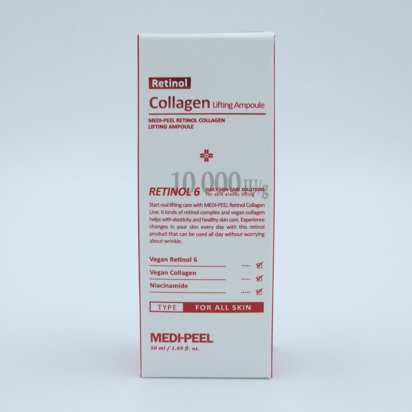 MEDI-PEEL Retinol Collagen Lifting Ampoule 50ml Vegan Retinol Firming