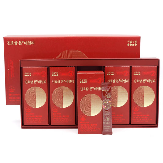 LG Vital Garden Jin Hyo Sam Bon Daily 10ml x 50pcs Red Ginseng K-Beauty