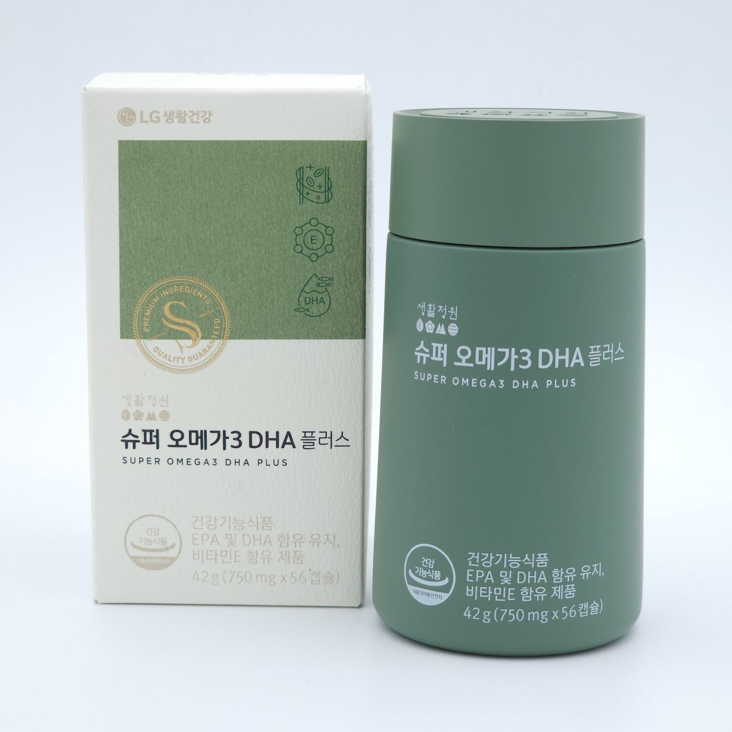 LG Vital Garden Super Omega 3 DHA Plus 750mg x 56 Capsule K-Beauty