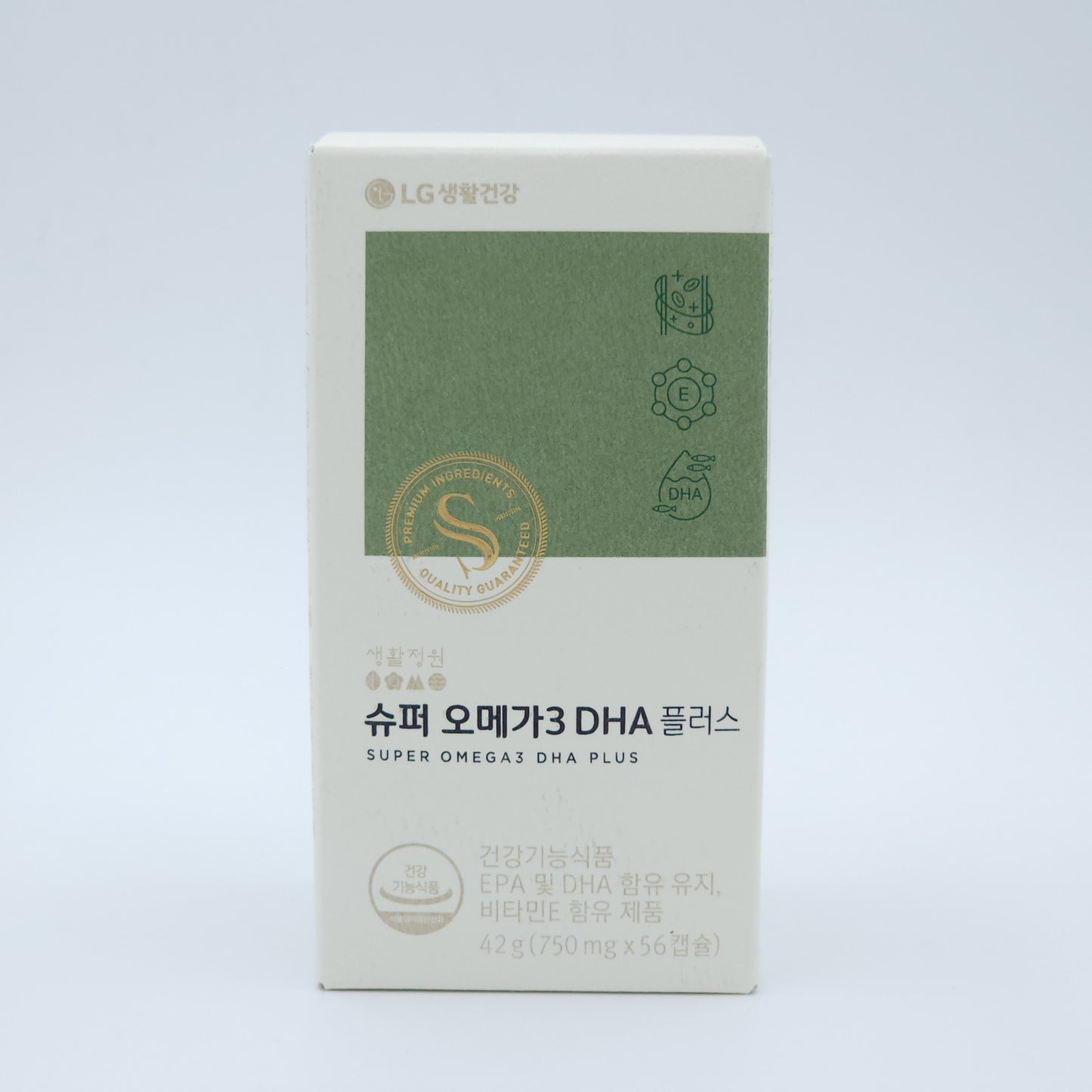LG Vital Garden Super Omega 3 DHA Plus 750mg x 56 Capsule K-Beauty