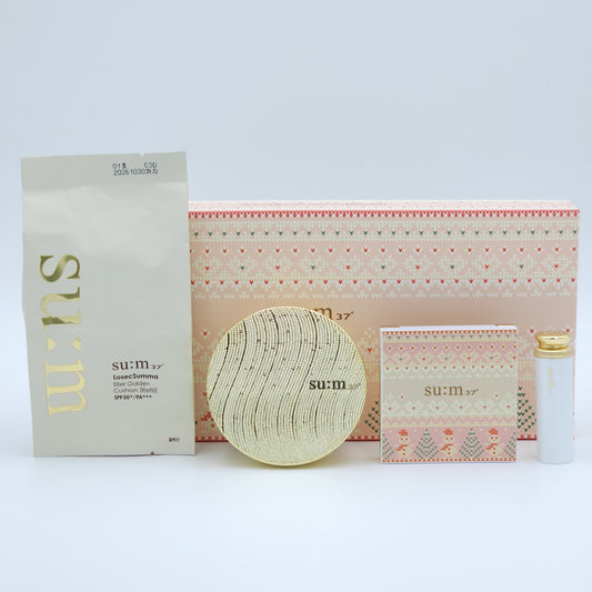 SU:M37 LosecSumma Elixir Golden Cushion No.01 Light Beige Special Set SPF50+ PA+++