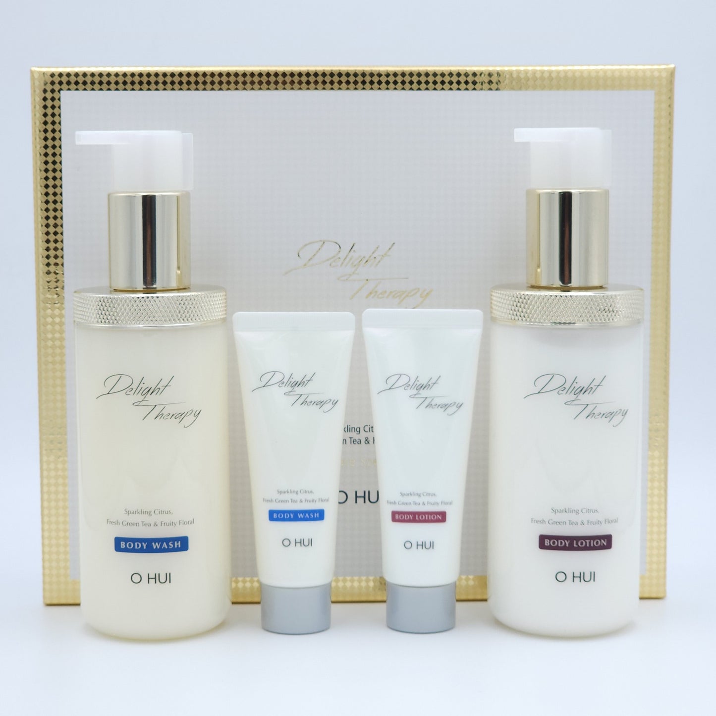 O HUI Delight Therapy Body Care Special Set 4 Items Body Wash Lotion